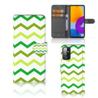 Samsung Galaxy M52 | Telefoon Hoesje | Zigzag Groen