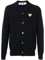 Comme Des Garçons Play cardigan à logo brodé - Bleu