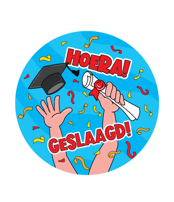 Bierviltjes geslaagd cartoon 6 stuks