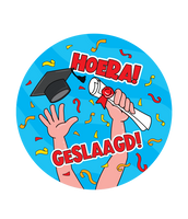 Bierviltjes geslaagd cartoon 6 stuks