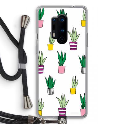 Sanseveria: OnePlus 8 Pro Transparant Hoesje met koord