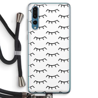 Wimpers: Huawei P20 Pro Transparant Hoesje met koord