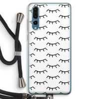 Wimpers: Huawei P20 Pro Transparant Hoesje met koord
