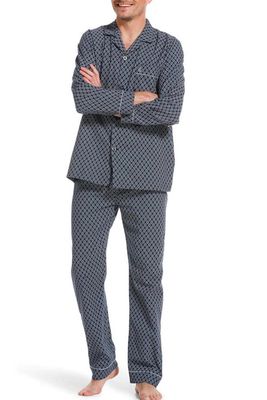 Robson doorknoop pyjama blauw met printje