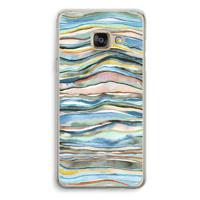 Watercolor Agate: Samsung Galaxy A3 (2016) Transparant Hoesje