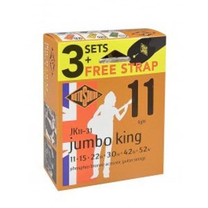 Rotosound JK11-31 Jumbo King 3-pack met gratis gitaarriem