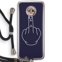 F**k U: Motorola Moto G6 Transparant Hoesje met koord