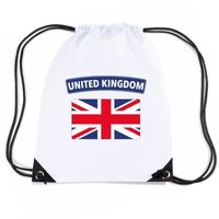 Engeland nylon rugzak wit met Engelse vlag - thumbnail