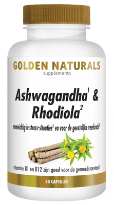 Golden Naturals Ashwagandha & Rhodiola Complex Capsules