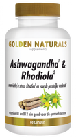 Golden Naturals Ashwagandha & Rhodiola Complex Capsules