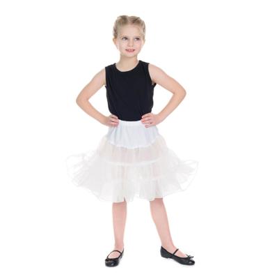 Kids Petticoat in White-11 - 12 Jaar Kids Petticoat in White-11 - 12 Jaar