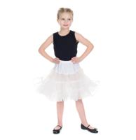 Kids Petticoat in White-11 - 12 Jaar