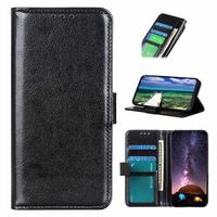 iPhone 14 Pro Max Wallet Hoesje met Magnetische Sluiting - Zwart - thumbnail