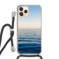 Water horizon: iPhone 11 Pro Max Transparant Hoesje met koord