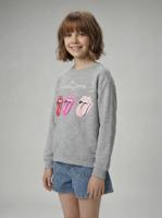 Sweater meisje ROLLING STONES gemêleerd grijs