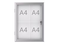 Buiten- binnenvitrine maulexcite 4xa4 slot