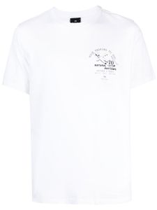 PS Paul Smith t-shirt en coton biologique à imprimé graphique - Blanc