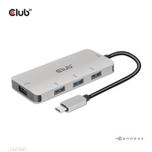 Club 3D USB Gen2 Type-C to 10Gbps 4x USB Type-A Hub usb-hub