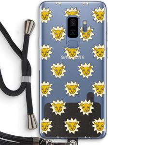 Leeuwenkoppen: Samsung Galaxy S9 Plus Transparant Hoesje met koord