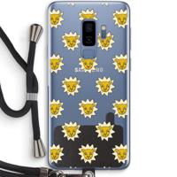 Leeuwenkoppen: Samsung Galaxy S9 Plus Transparant Hoesje met koord - thumbnail
