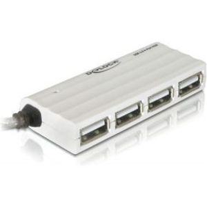 DeLOCK USB 2.0 external 4-port HUB 480 Mbit/s Wit