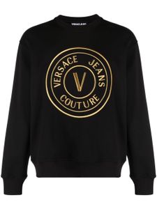 Versace Jeans Couture sweat V-Emblem à broderies - Noir