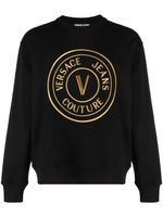 Versace Jeans Couture sweat V-Emblem à broderies - Noir