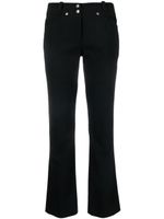 Christian Dior Pre-Owned pantalon évasé à taille basse (années 1990) - Noir