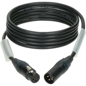 Klotz PD7-3XM11A001.0 AES/DMX kabel met Neutrik 3p XLR F/M 1m