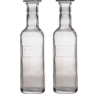 3x Glazen water karaffen van 500 ml Optima