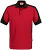 Hakro 839 Polo shirt Contrast MIKRALINAR® - Red/Anthracite - 3XL