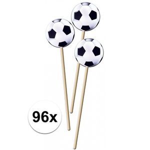 96x Voetbal prikkers 20 cm   -