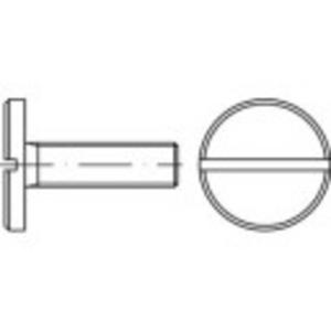 TOOLCRAFT 118995 Platkopschroeven M6 20 mm Sleuf DIN 923 Staal 100 stuk(s)