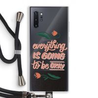 Optimistic flower girl: Samsung Galaxy Note 10 Plus Transparant Hoesje met koord
