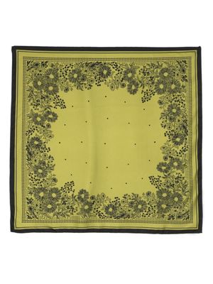Destin foulard Silky à fleurs en jacquard - Vert
