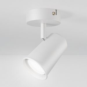 Riga LED Plafondspot Wit - Draaibaar en Dimbaar - GU10 plafondlamp 6000K daglicht wit - 5W 400 Lumen - Opbouw spot voor woonkamer