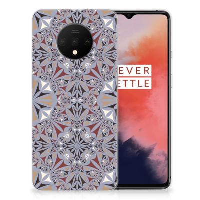 OnePlus 7T | TPU | Siliconen hoesje | Flower Tiles