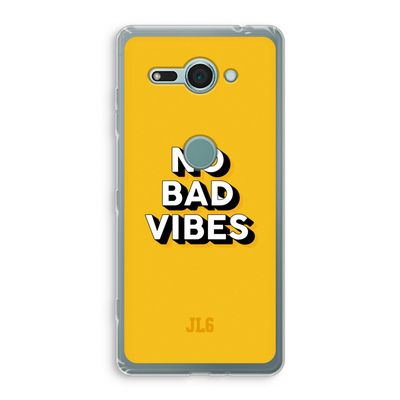 No Bad Vibes: Sony Xperia XZ2 Compact Transparant Hoesje