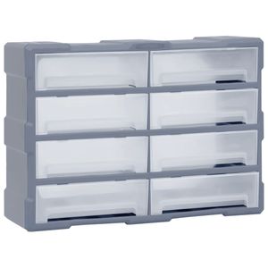 VidaXL Organiser met 8 grote lades 52x16x37 cm