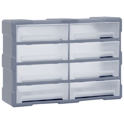 VidaXL Organiser met 8 grote lades 52x16x37 cm