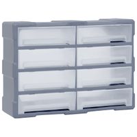 VidaXL Organiser met 8 grote lades 52x16x37 cm