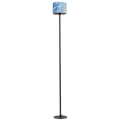 Masterlight Zwarte vloerlampVenus 175cm met Butterfly lampenkap - 1470-05-VL-155