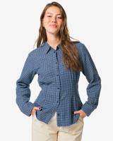 HEMA Dames overshirt Donna flanel ruiten blauw (blauw) HEMA Dames overshirt Donna flanel ruiten blauw (blauw)