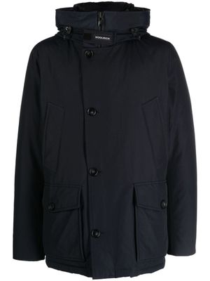 Woolrich veste boutonnée Arctic à capuche - Bleu