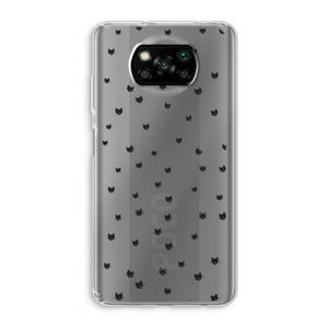 Kleine kattenkopjes: Xiaomi Poco X3 Pro Transparant Hoesje