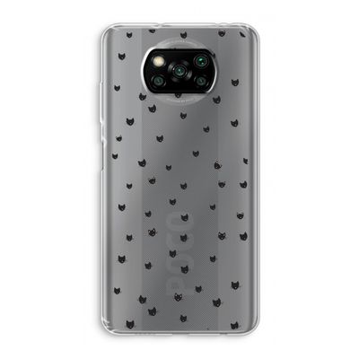 Kleine kattenkopjes: Xiaomi Poco X3 Pro Transparant Hoesje