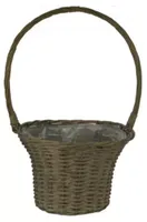 Hengselmand wilg d35h56cm grijs Hengselmand wilg d35h56cm grijs