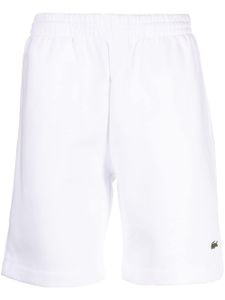 Lacoste short à logo brodé - Blanc