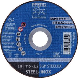 PFERD EHT 115-2,2 SGP STEELOX 61330422 Doorslijpschijf recht 115 mm 25 stuk(s) RVS, Staal