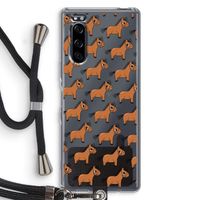 Pony: Sony Xperia 5 Transparant Hoesje met koord